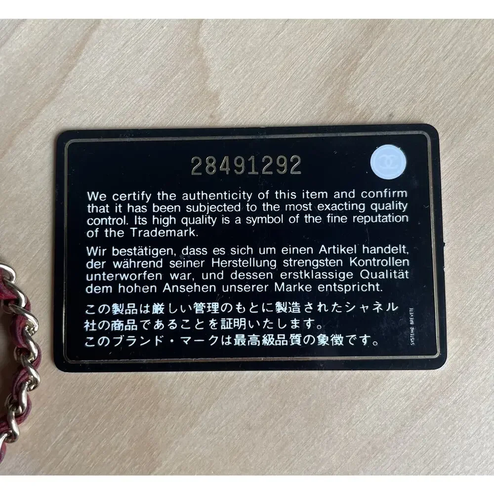 CHANEL card holder